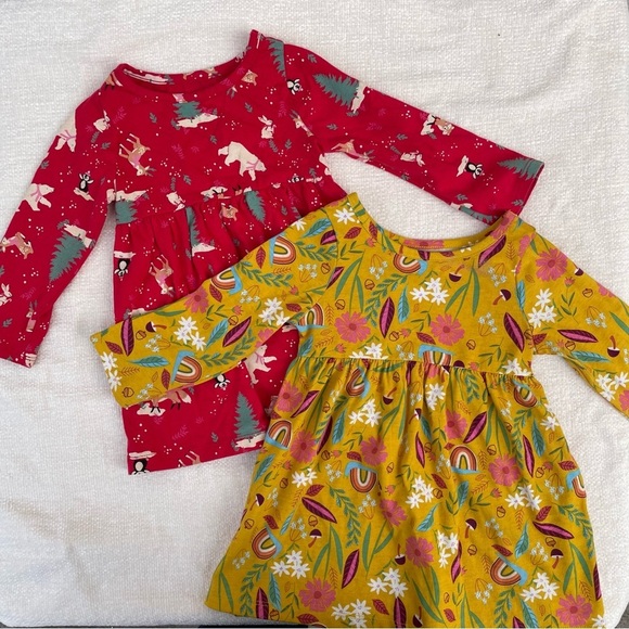 Wonder nation toddler girl dress set 12 months - Picture 1 of 9